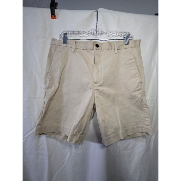 H&M Other - H&M Mens Khaki Chino Shorts Regular Fit US 32 Beige Pleated Pockets 32